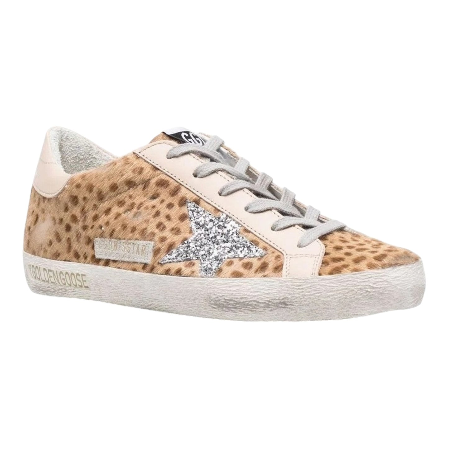 Golden Goose Superstar Giraffe Horsy Glitter Sneakers - 36/3