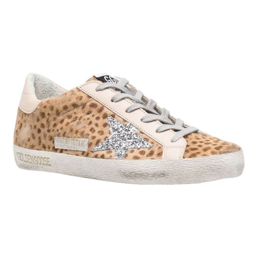 Golden Goose Superstar Giraffe Horsy Glitter Sneakers - 36/3