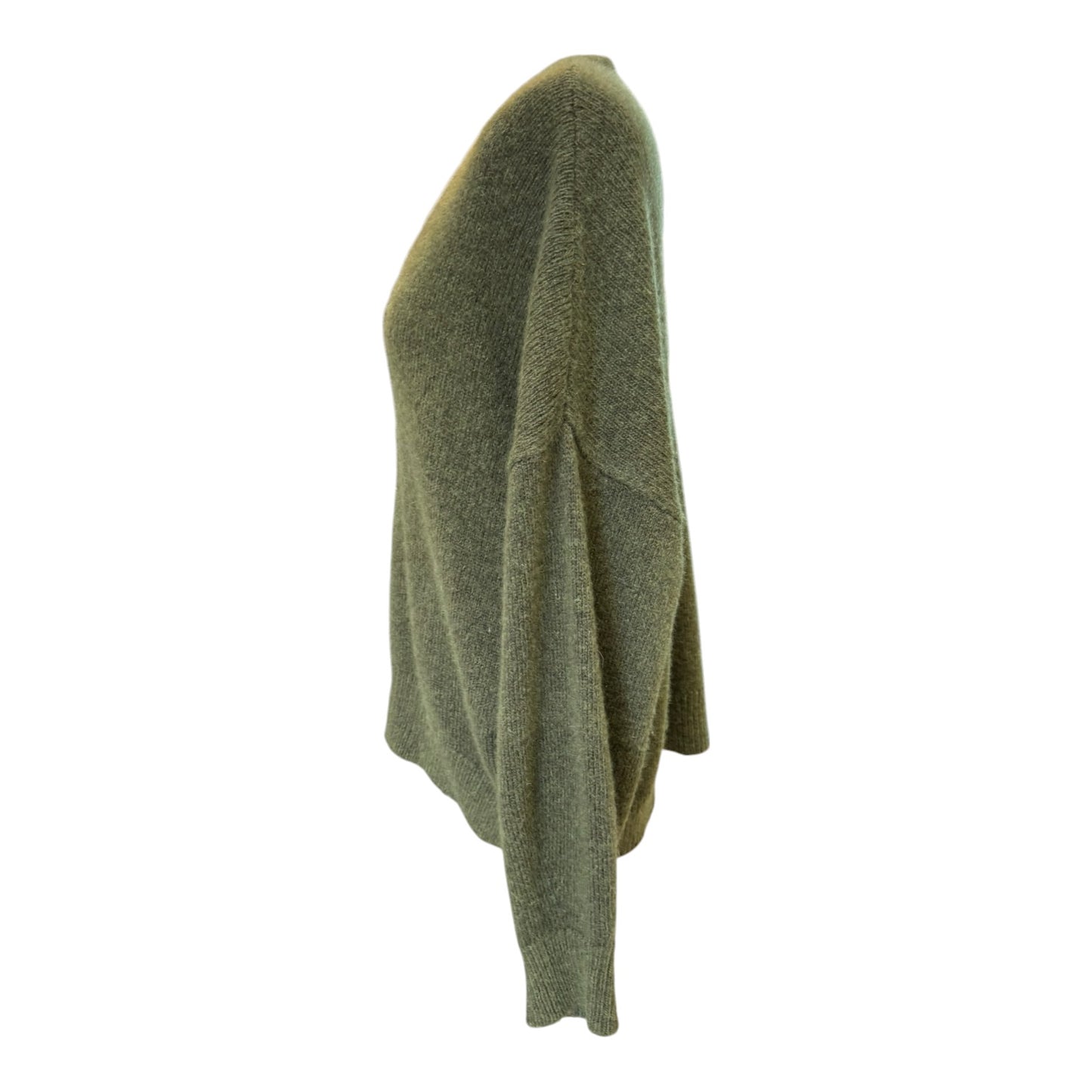 Boss Khaki Green V Neck Jumper - 12
