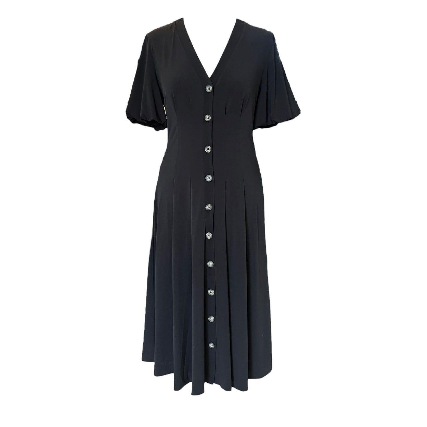 French Connection Black Midi Dress - 8