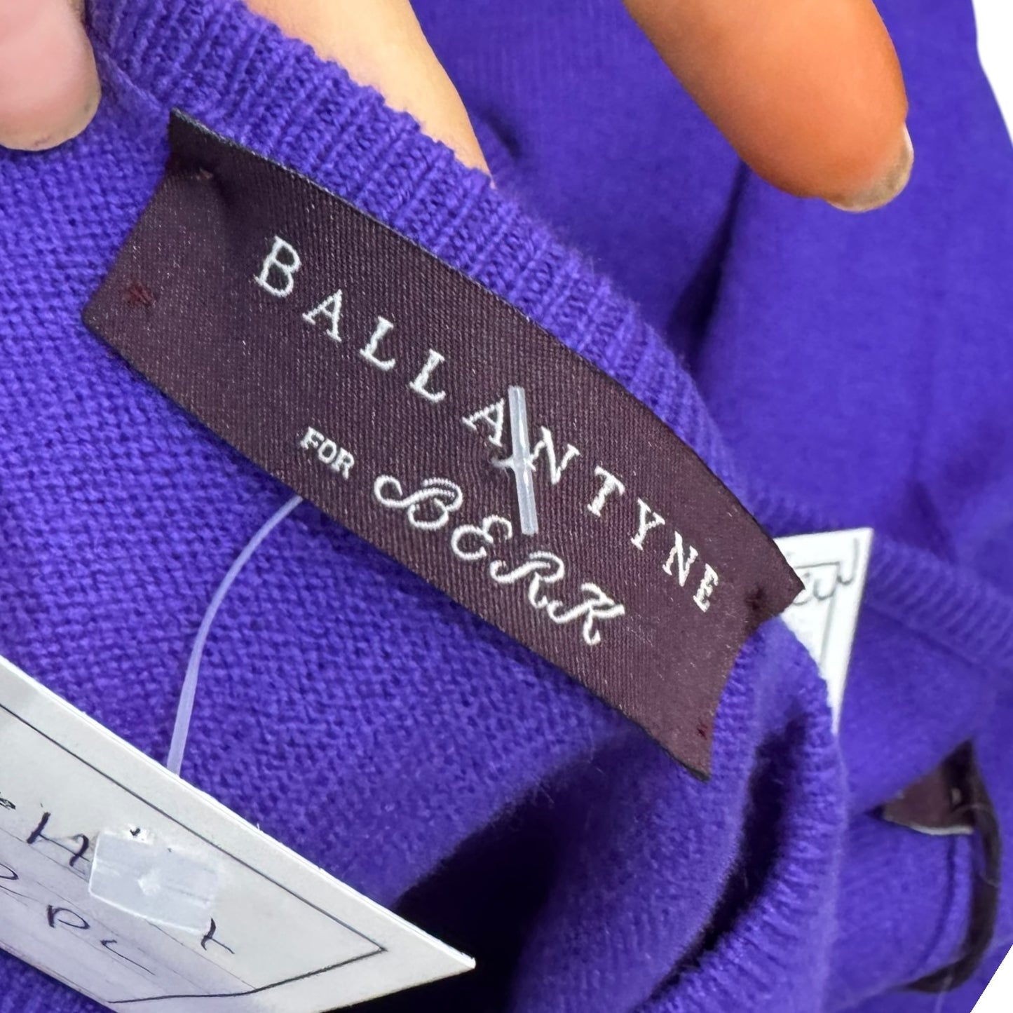 Ballantyne Purple Cashmere Two Piece - 12/14 - NEW