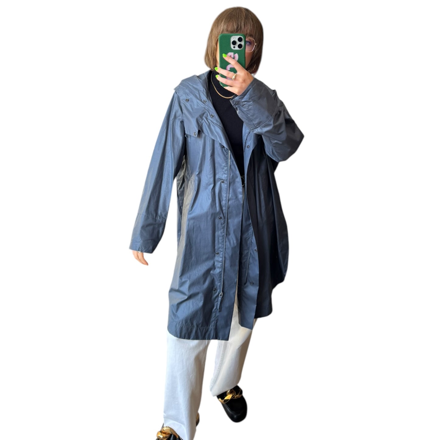 Annette Gortz Blue Rain Coat - 14