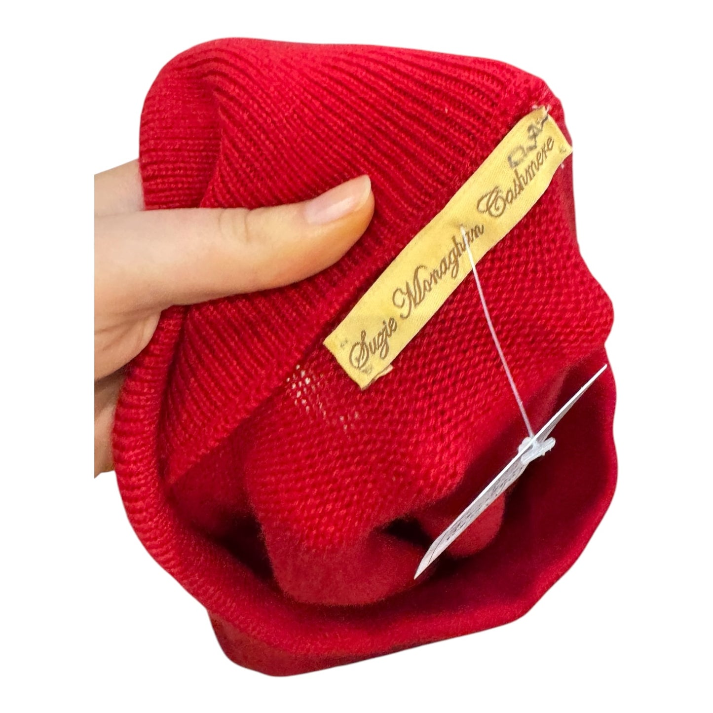 Suzie Monaghan Cashmere Red Cowl Neck Jumper - 12