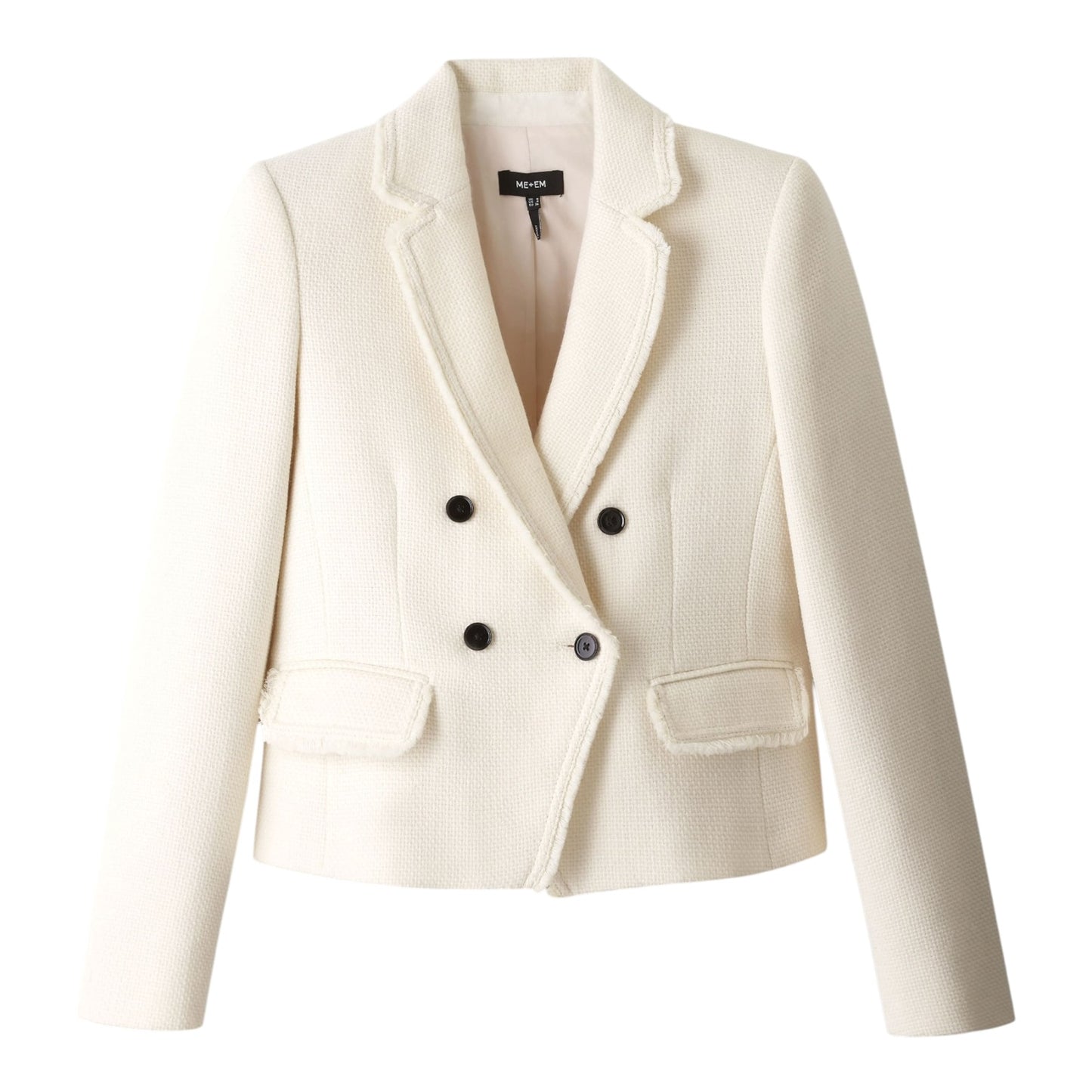 Me + Em AM-PM Fitted Blazer Italian Wool Blend - 12