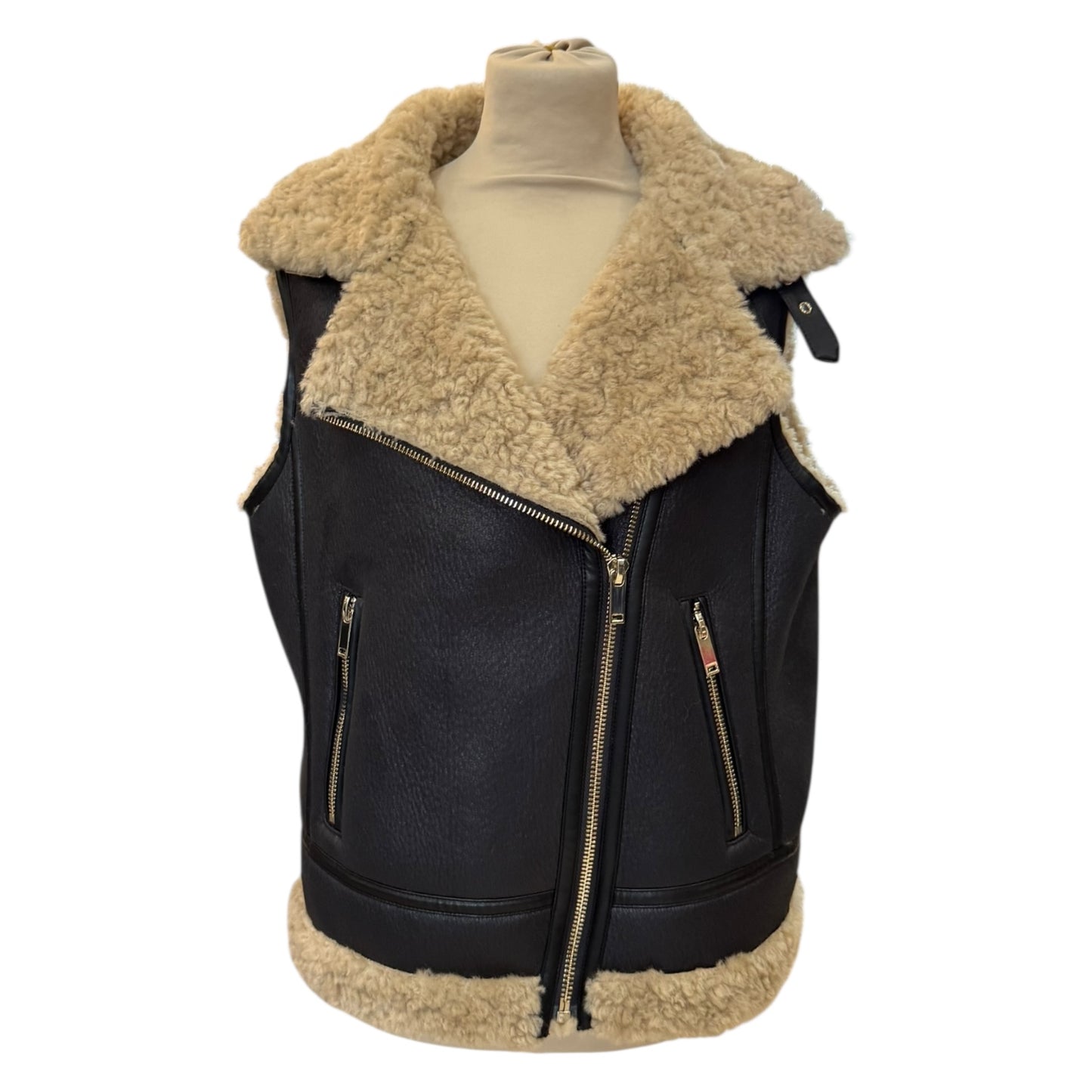 Mint Velvet Faux Shearling Lined Gilet - 12