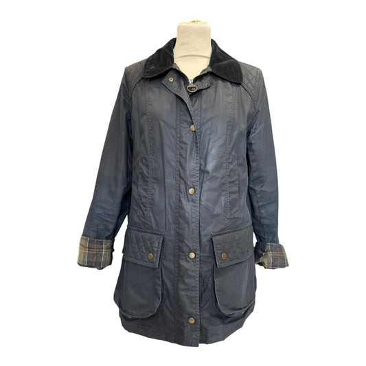Barbour Black Beadnell Waxed Jacket - 14