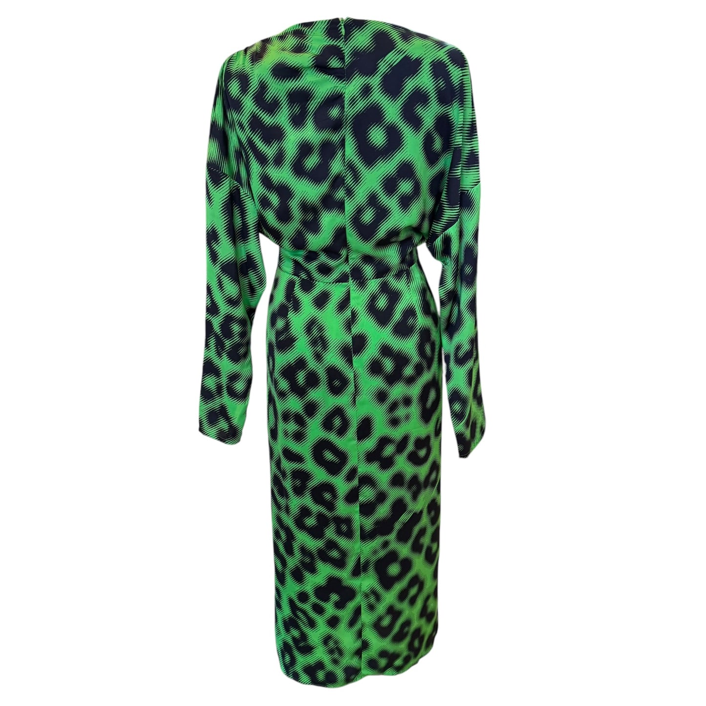 Essentiel Antwerp Green Patterned Dress - 10 - NEW