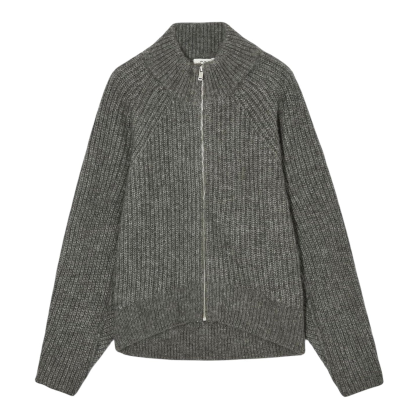 COS Alpaca Blend Zip Up Cardigan - 12