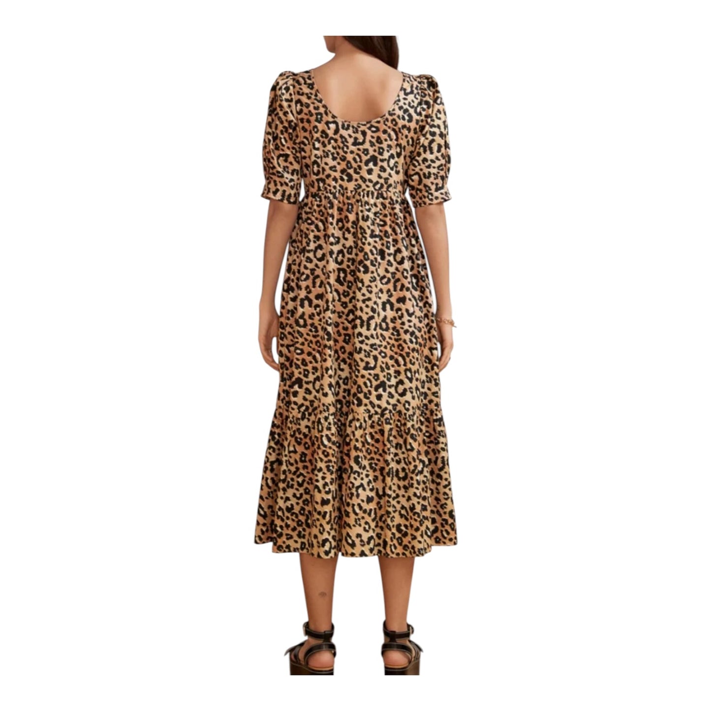 Kitri Animal Print Cotton Dress - 14
