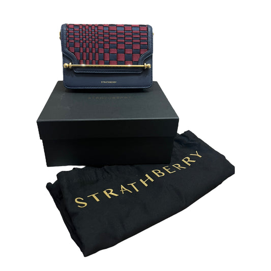 NEW Strathberry Navy and Maroon Bag