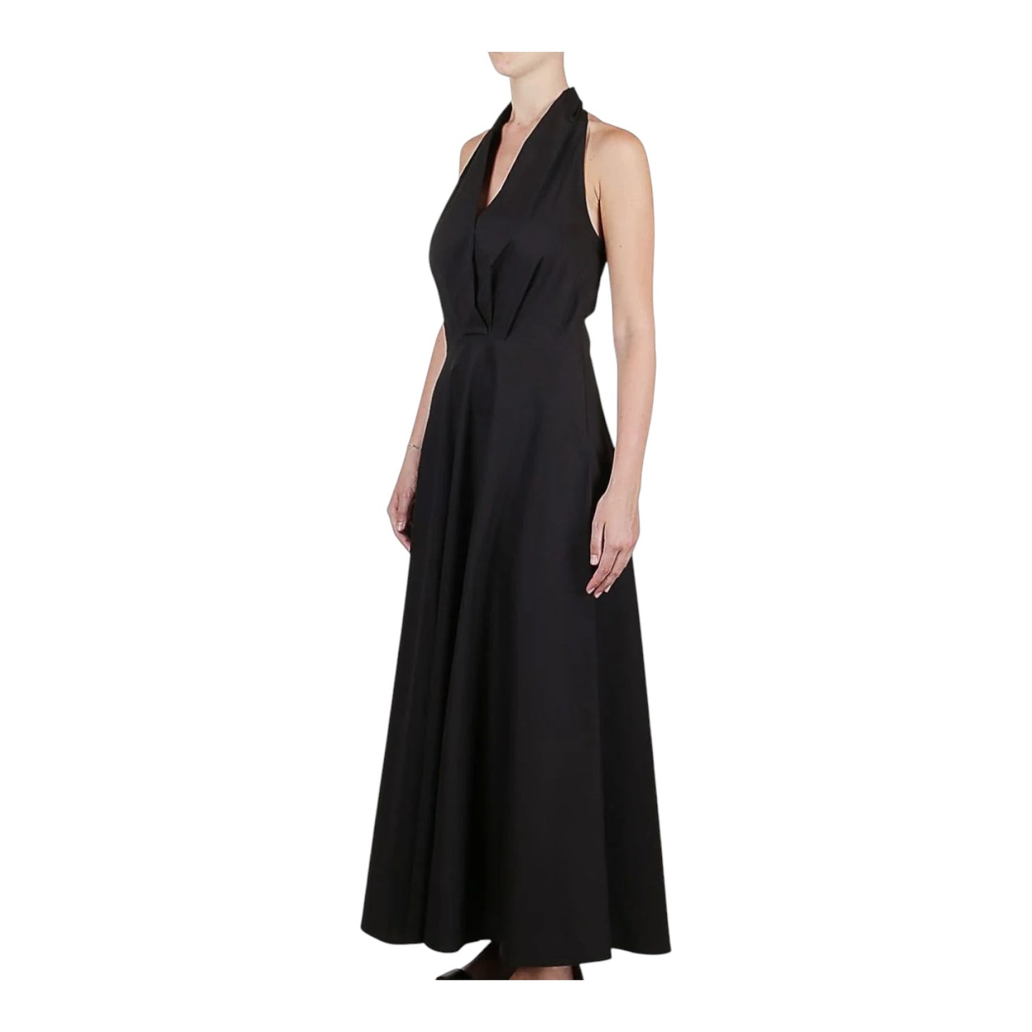 Purotatto Black Halter Neck Dress - 12