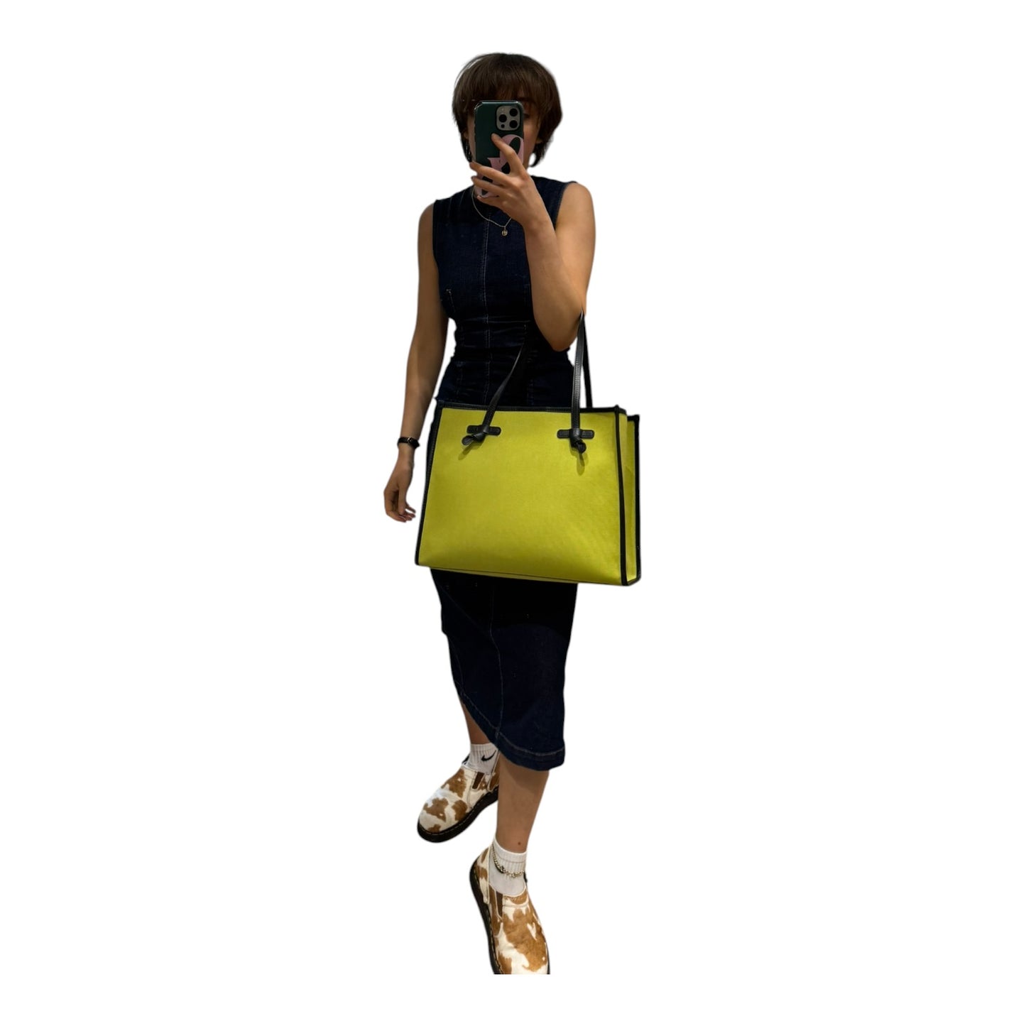 Gianni Chiarini Firenze Marcella Lime Green Shopper Bag