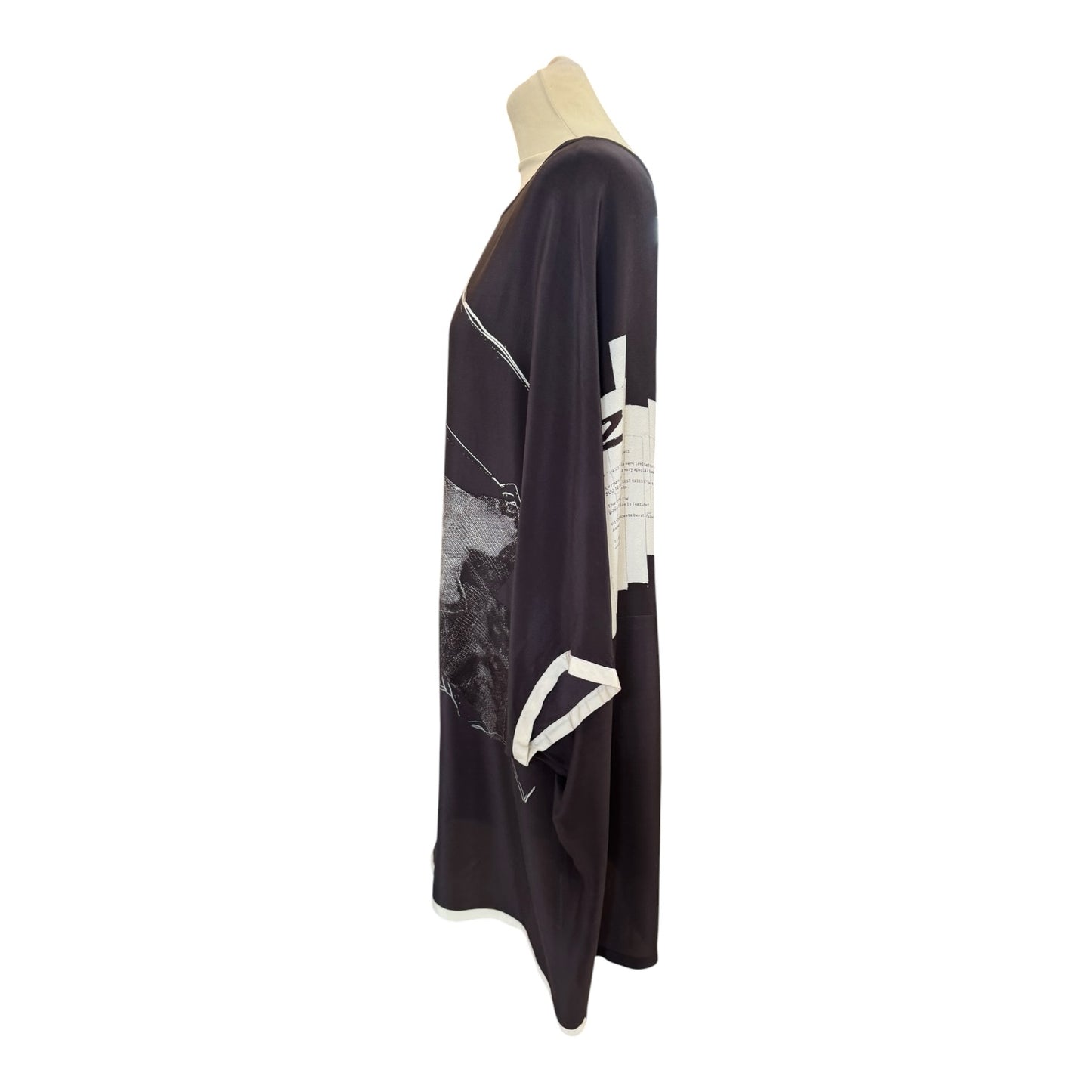 Annette Gortz Black Silk Tunic - 16/18