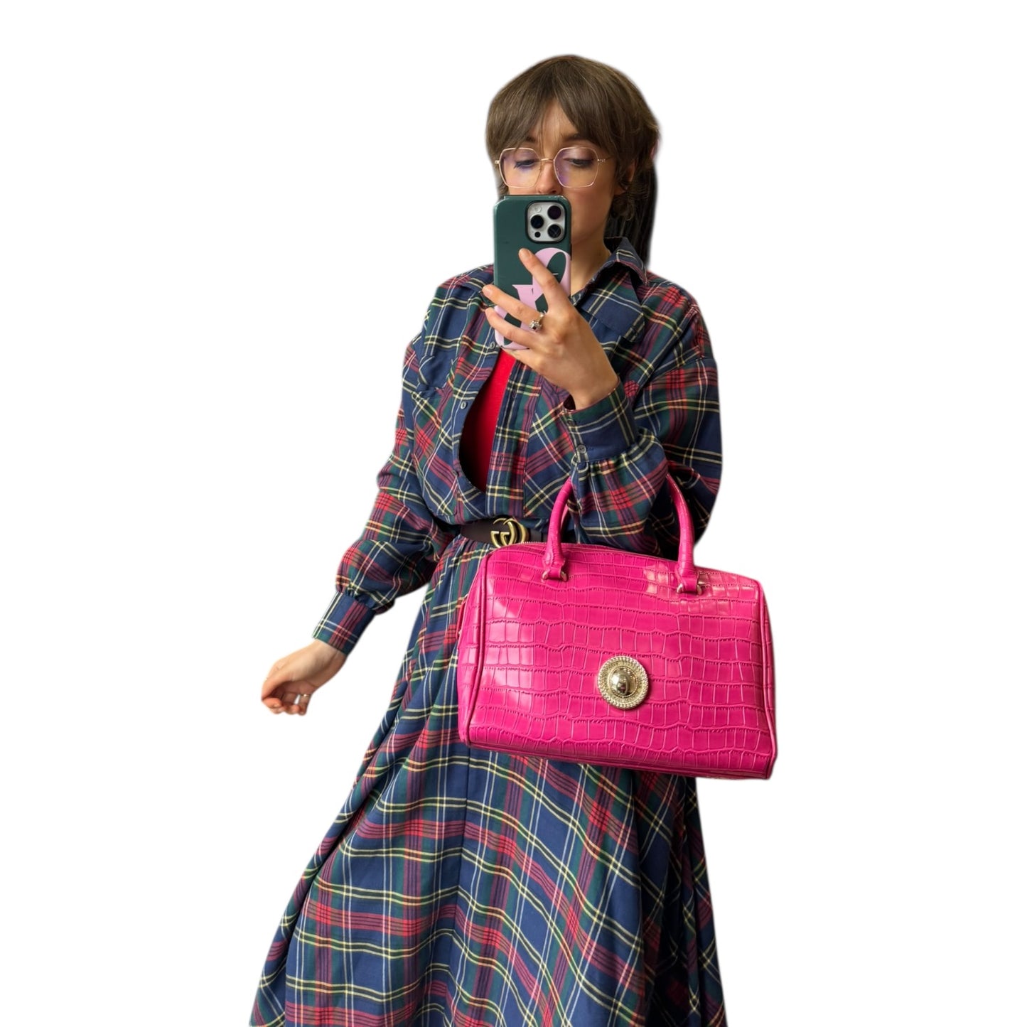 Versace Jeans Pink Bowling Bag