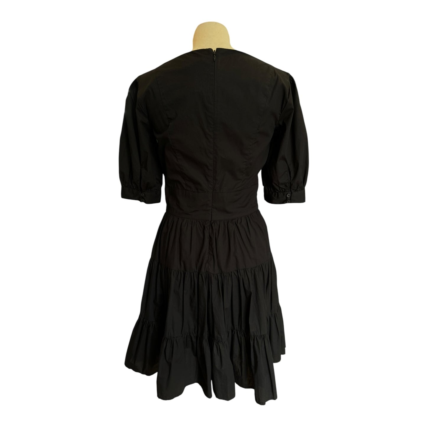 Michael Kors Black Puff Sleeve Mini Dress - 6/8