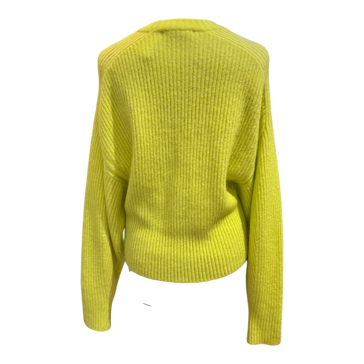 & Other Stories Yellow Rib Knit Jumper - 10