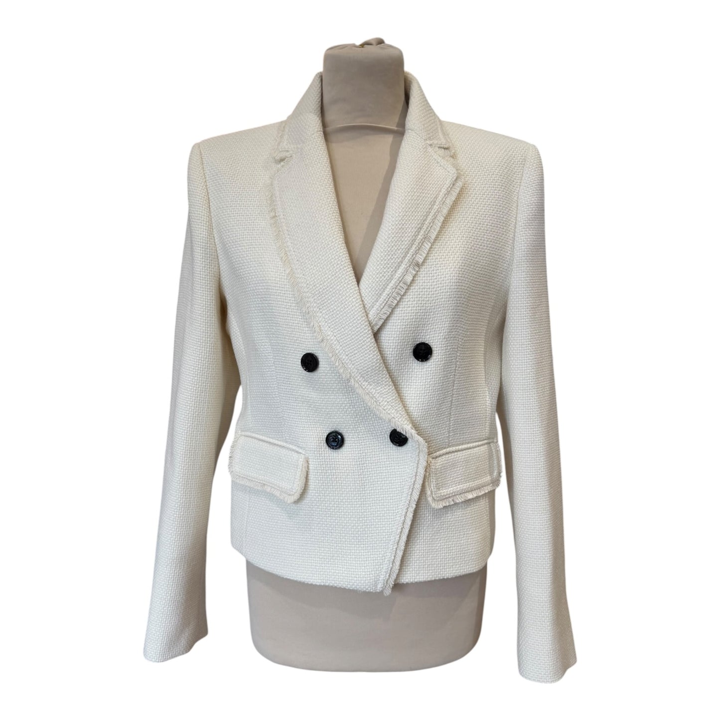 Me + Em AM-PM Fitted Blazer Italian Wool Blend - 12
