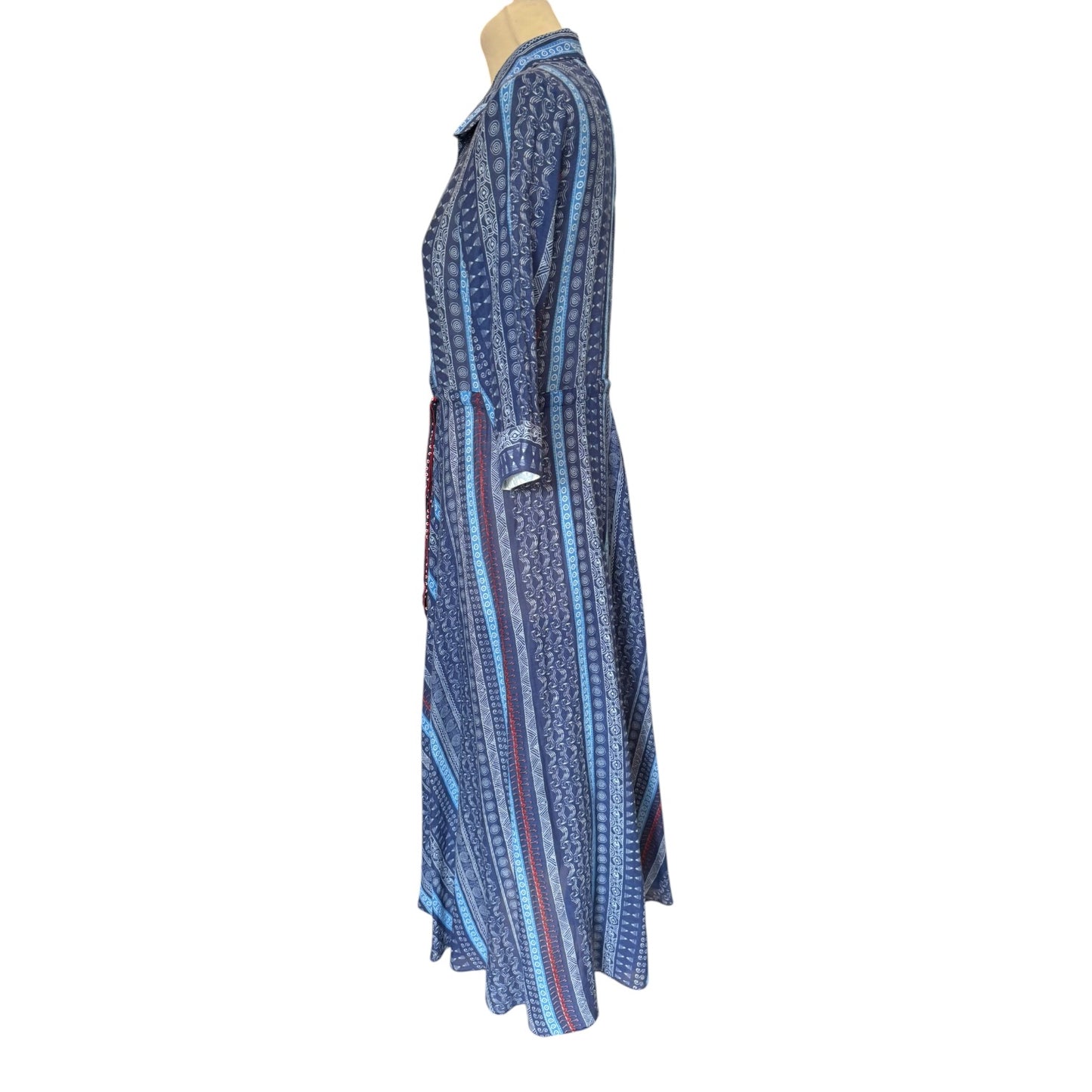 Le Sirenuse Blue Shirt Dress - 10