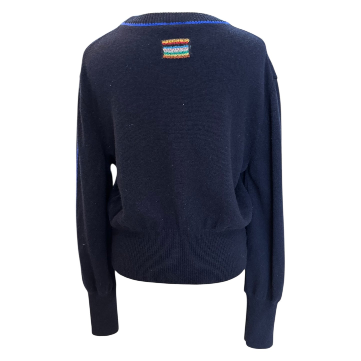 Paul Smith Navy Blue Detail Lambswool Jumper - 12/14