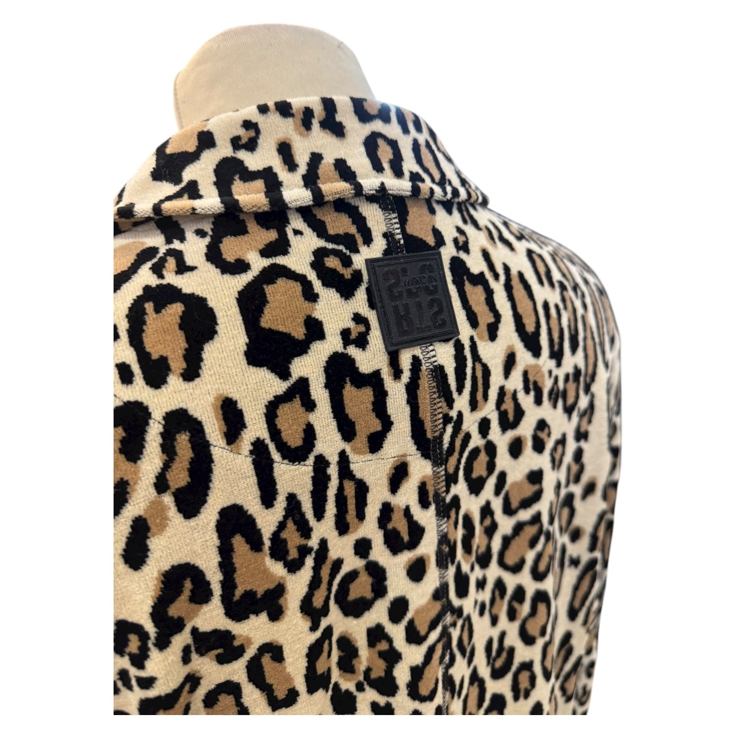 Marc Cain 'Soft Moon Rock' Leopard Velvet Blazer - 12