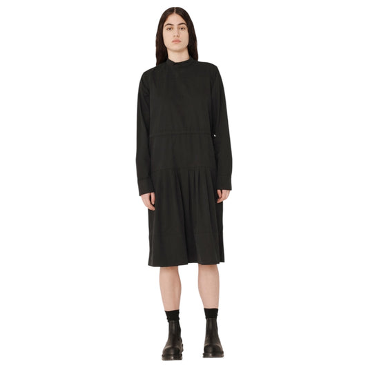 YMC Black Temple Stretch Cotton Dress - 12