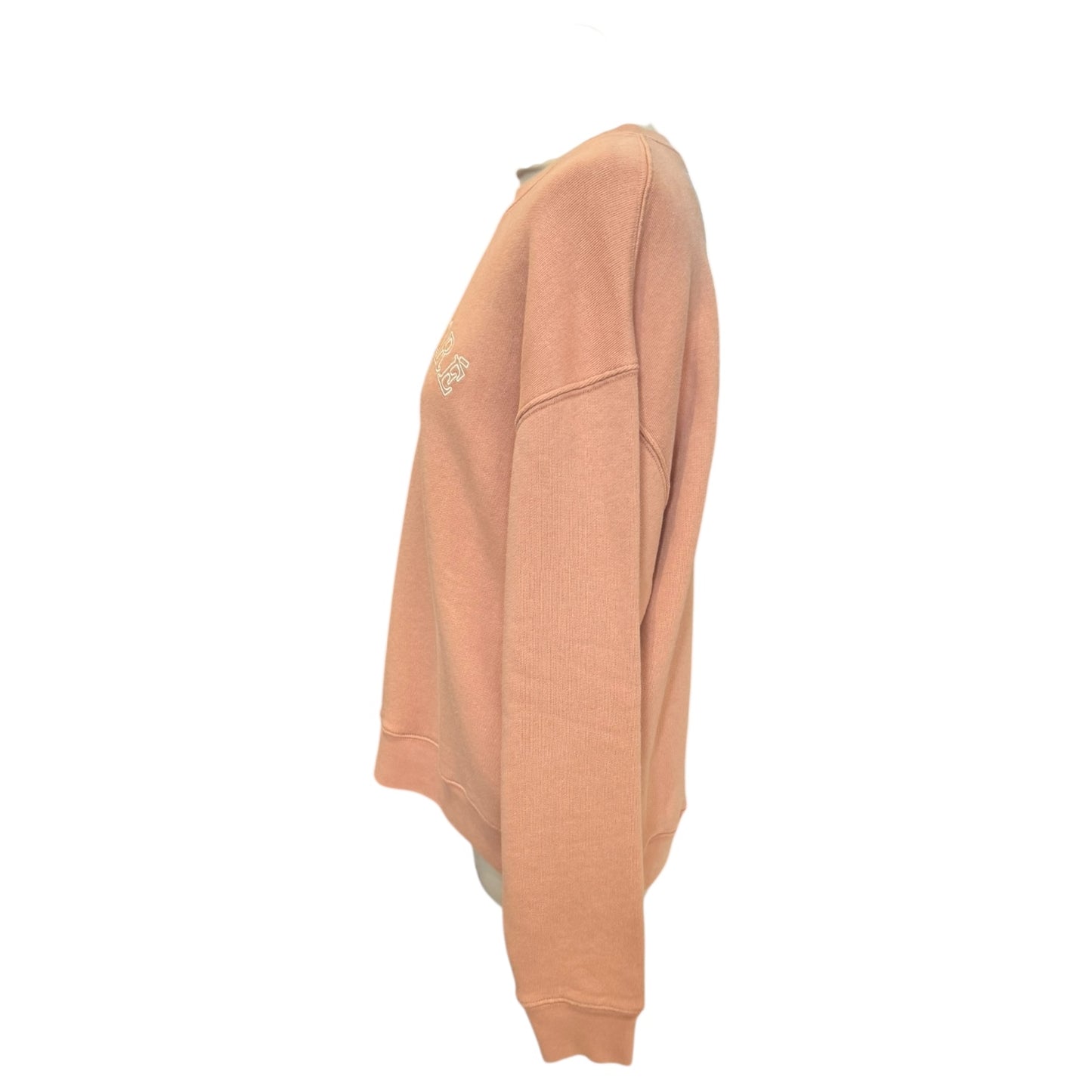 Sandro Peach Mellow Embroidered Cotton Sweatshirt - 12/14