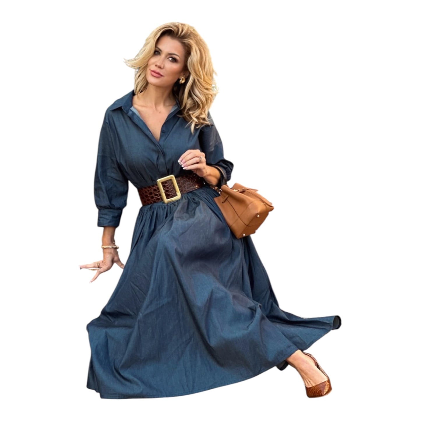 Marielle Stokkelaar Penelope Jeans Dress - one size, up to 16