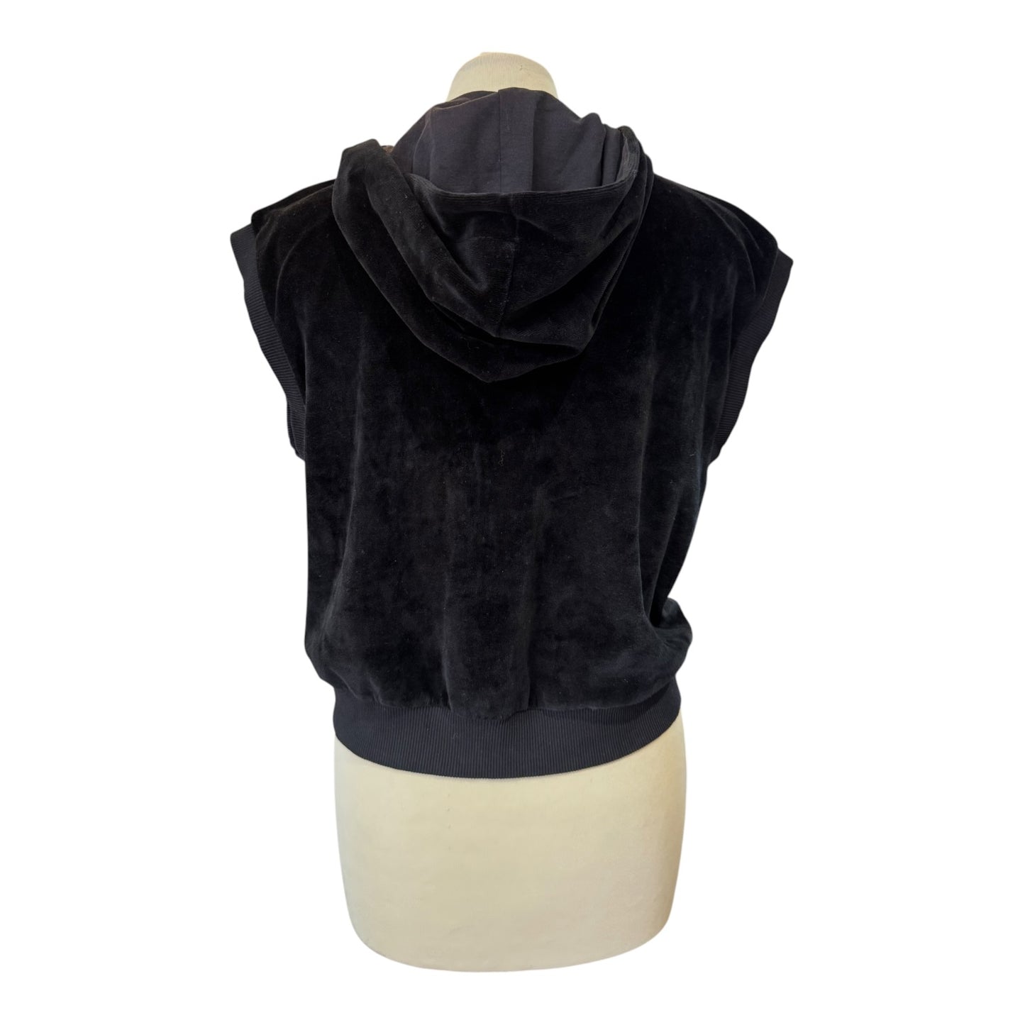 Moschino Black Velvet Sleeveless Gilet - 10