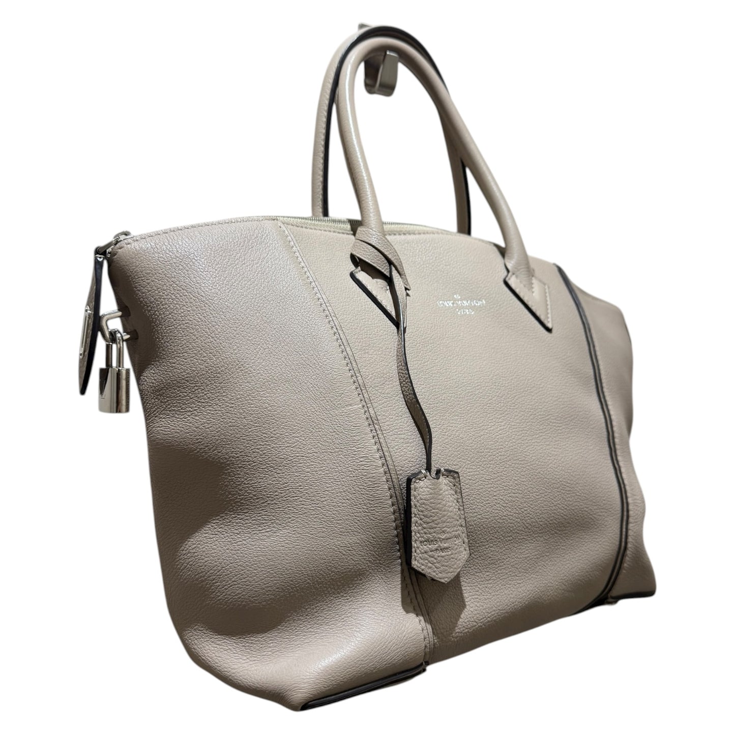 Louis Vuitton Lockit MM in Neutral, Calfskin Leather