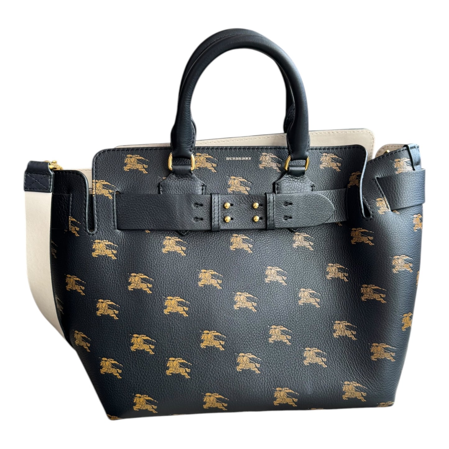 Burberry The Medium Equestrian Knight Leather Belt Bag