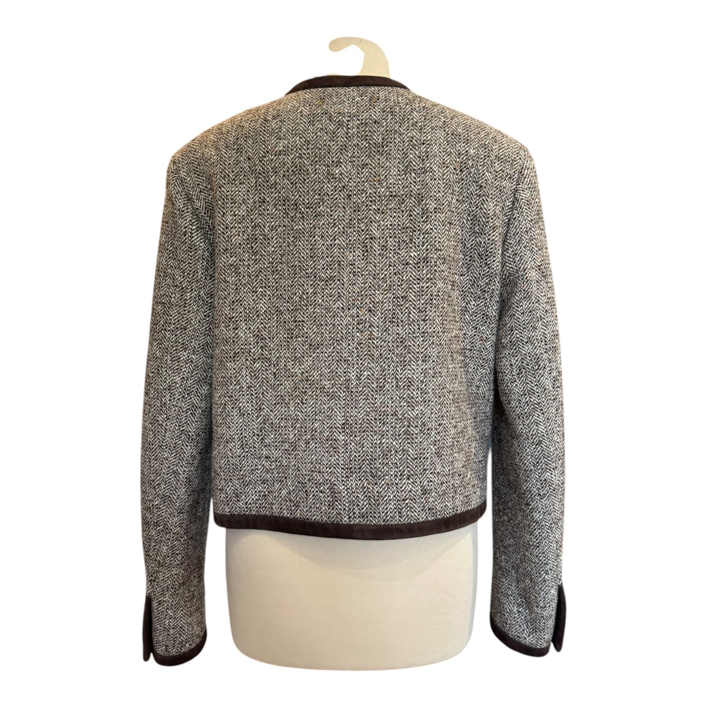 Golden Goose Journey Jacket in Wool Tweed with Suede - 12