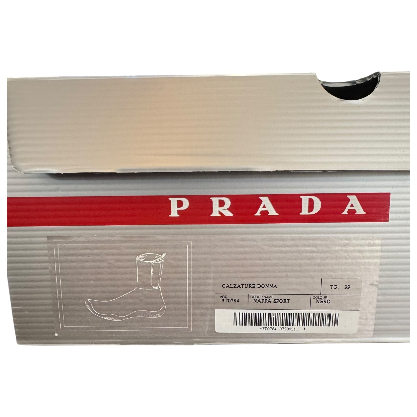 Prada Sport Leather Ankle Boots - 39/6