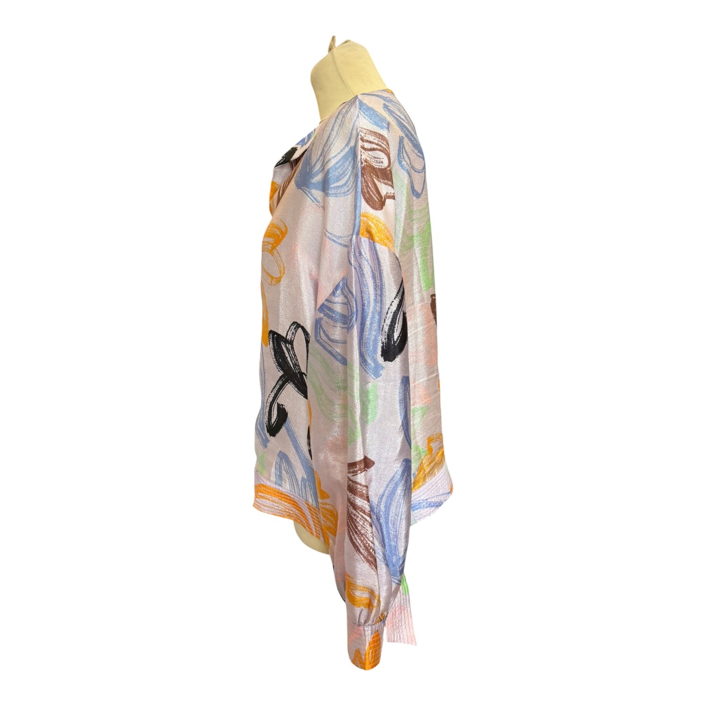 Stine Goya Emmylou Purple Patterned Top - 12/14