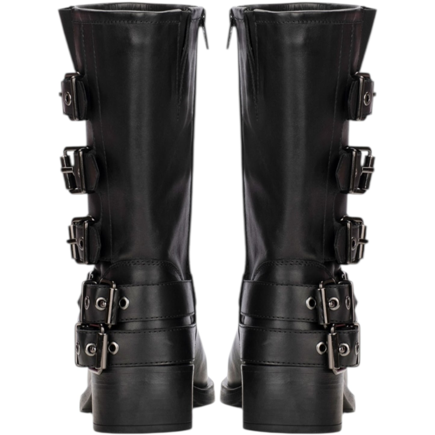PS Poelman Black Modular Biker Boots - 40 / 7 - NEW