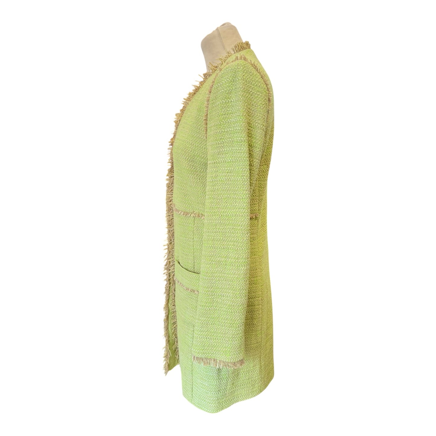 Marc Cain Green Tweed Coat - 10