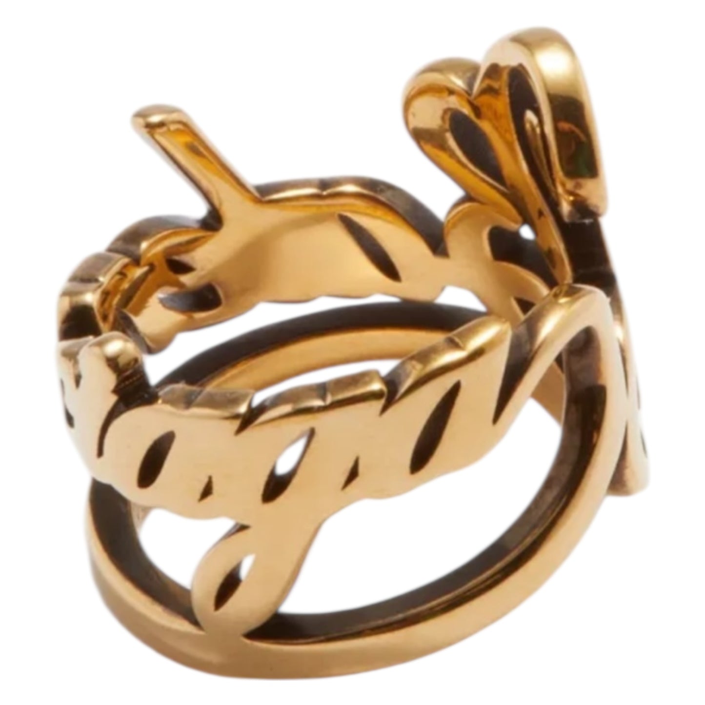 Balenciaga Typo Logo Ring - 62 / T.5