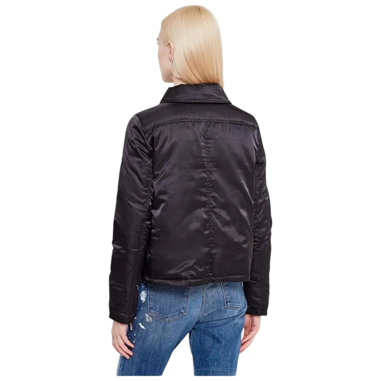 Armani Jeans Black Puffer Reversible Jacket - 10