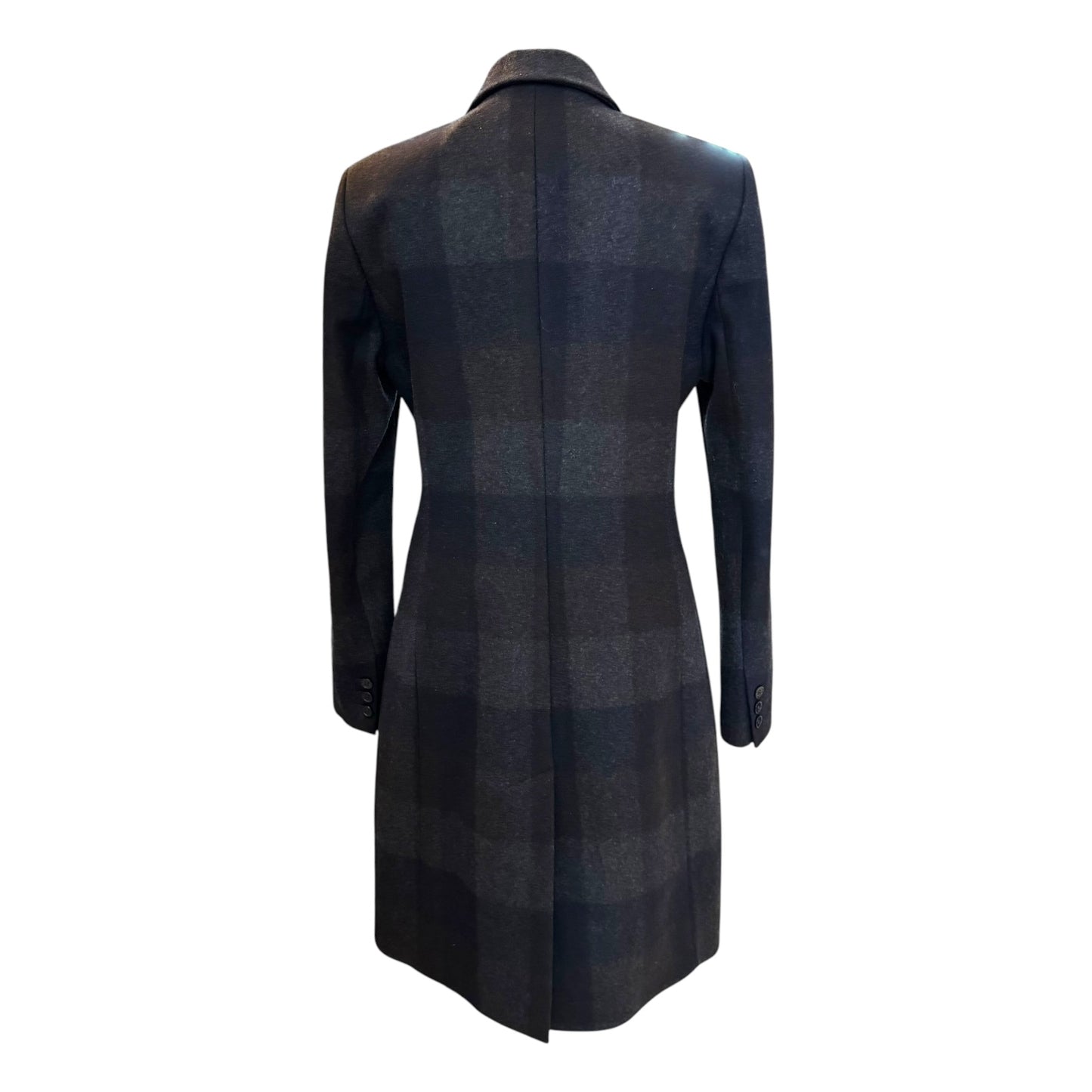 Reiss Black Check Coat - 8/10