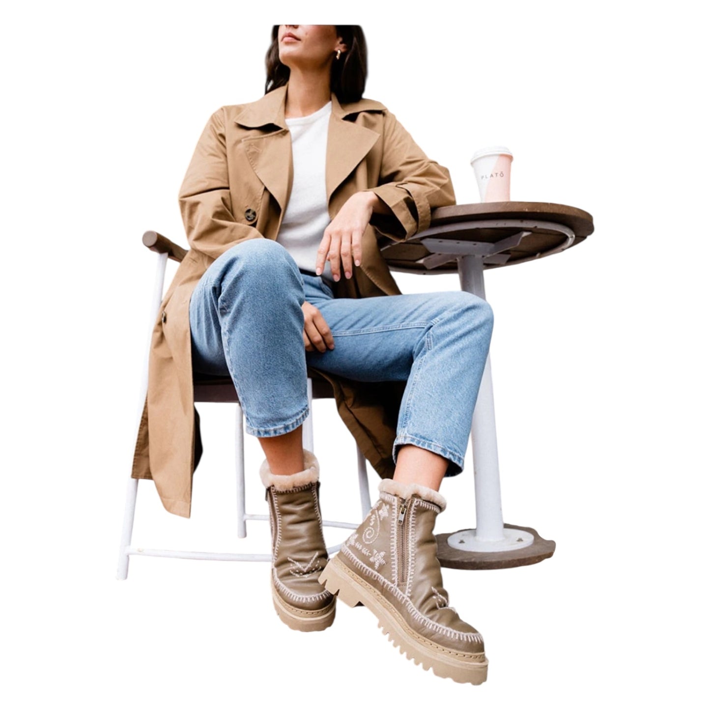 Setsu 3.0. Paisley Ankle Boot Leather Wheat - 39/6