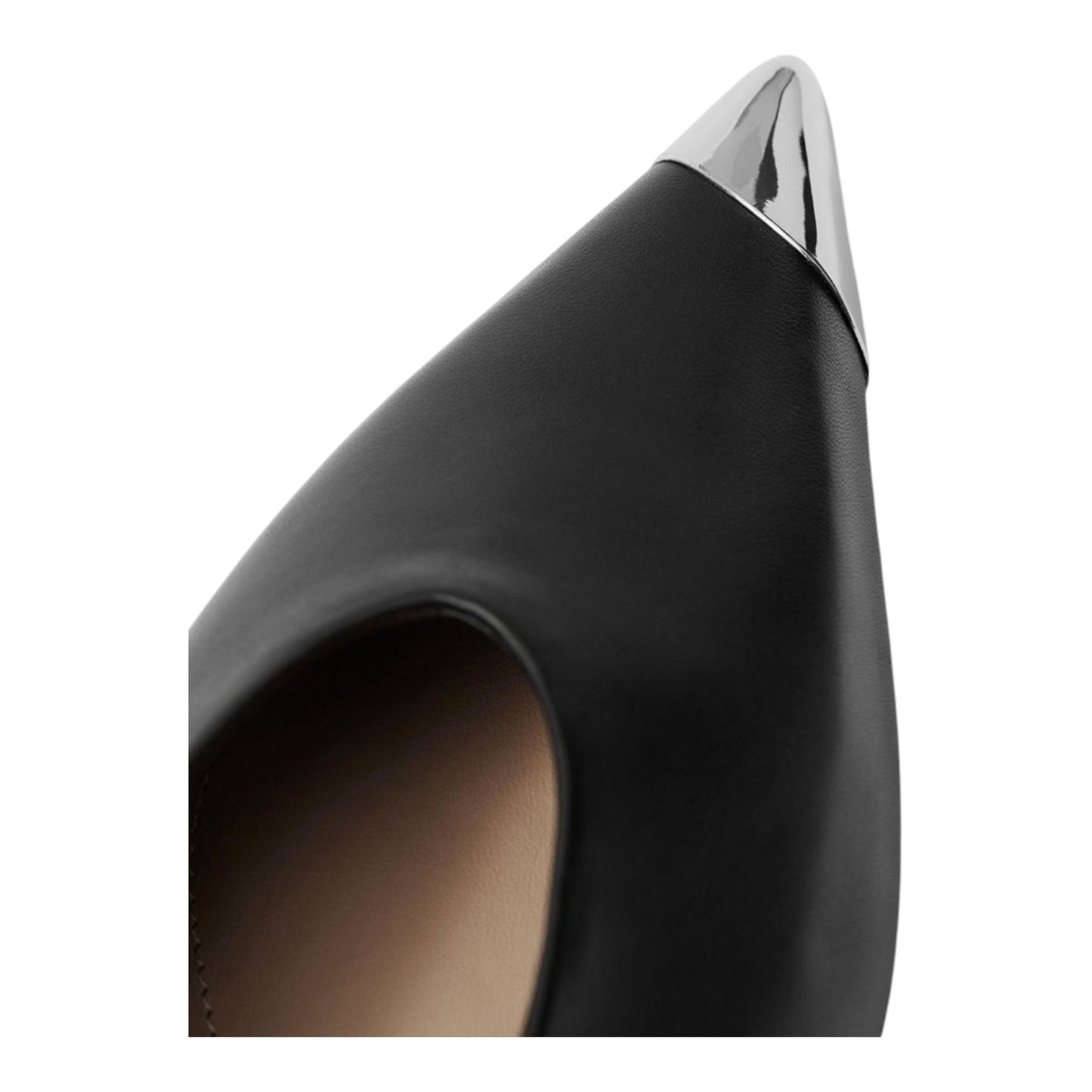 & Other Stories Silver-Cap Ballerina Flats - 40/7
