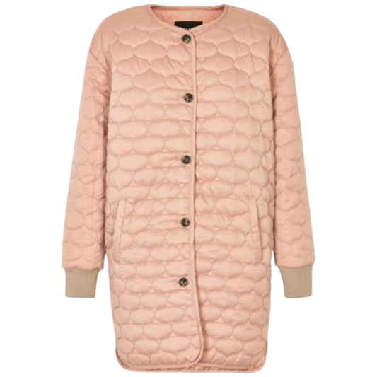 Soaked in Luxury Baby Pink Quilted Longline Coat - 14