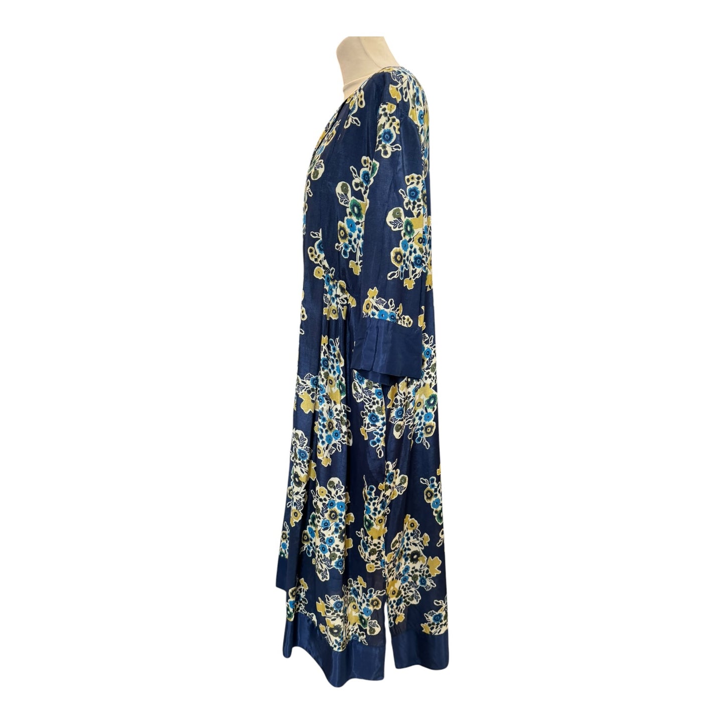 Masai Navy Mustard Floral Dress - 10