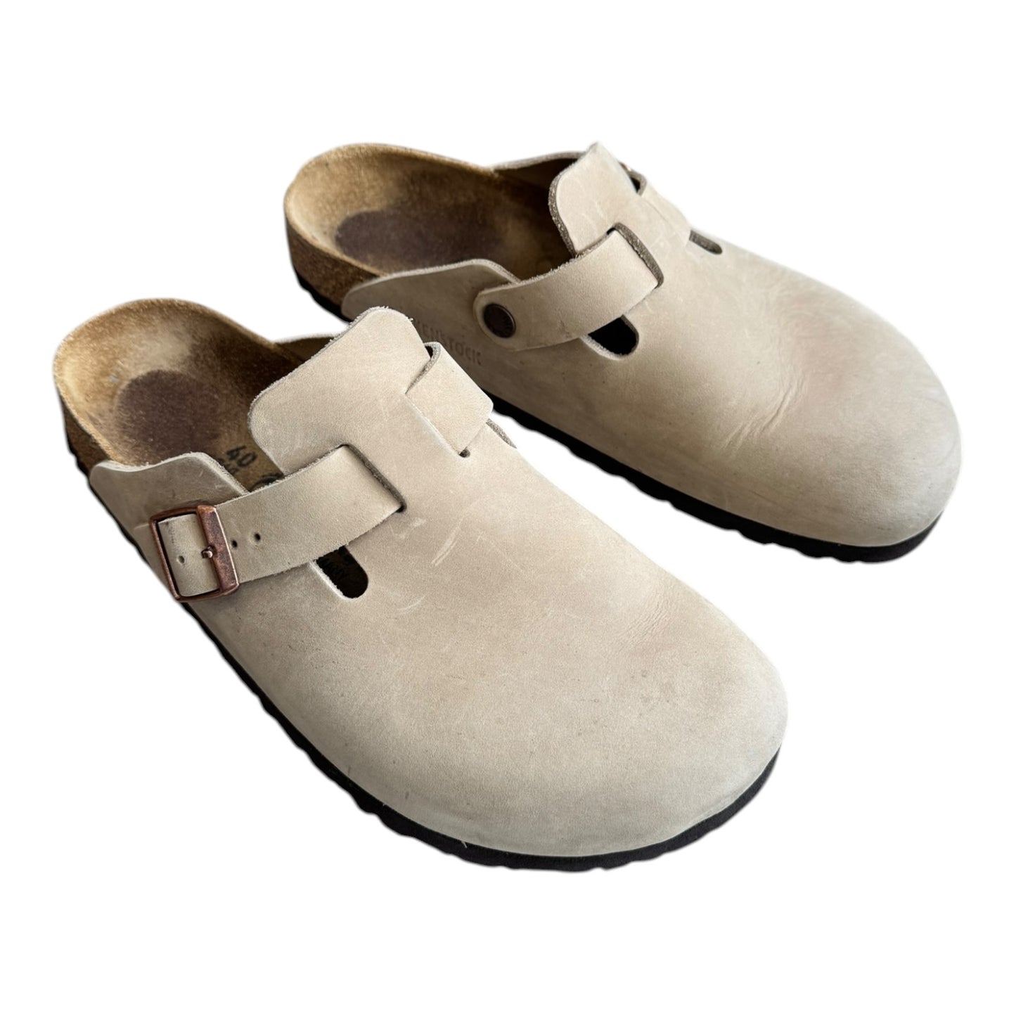Birkenstock Tobacco Brown Boston Clogs - 40/7
