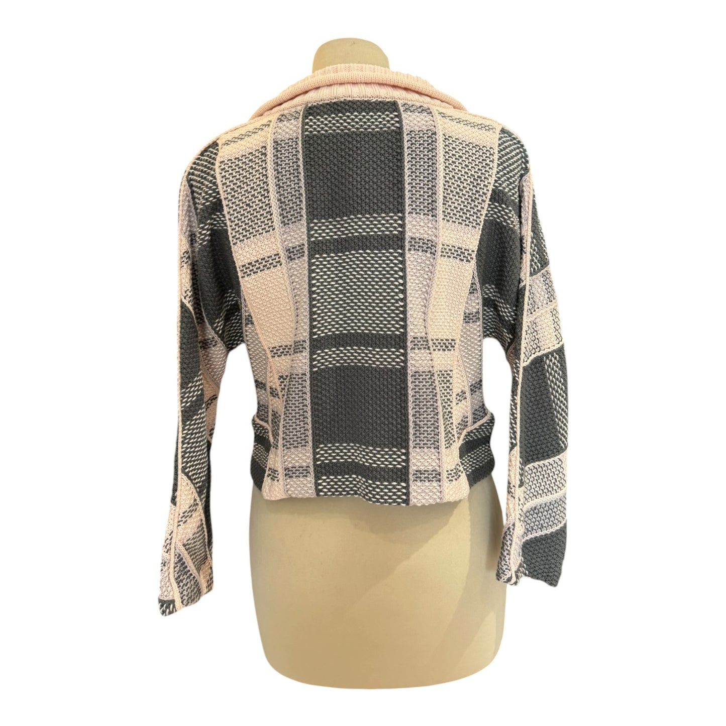Fendi Pink Check Cardigan - 10 - NEW