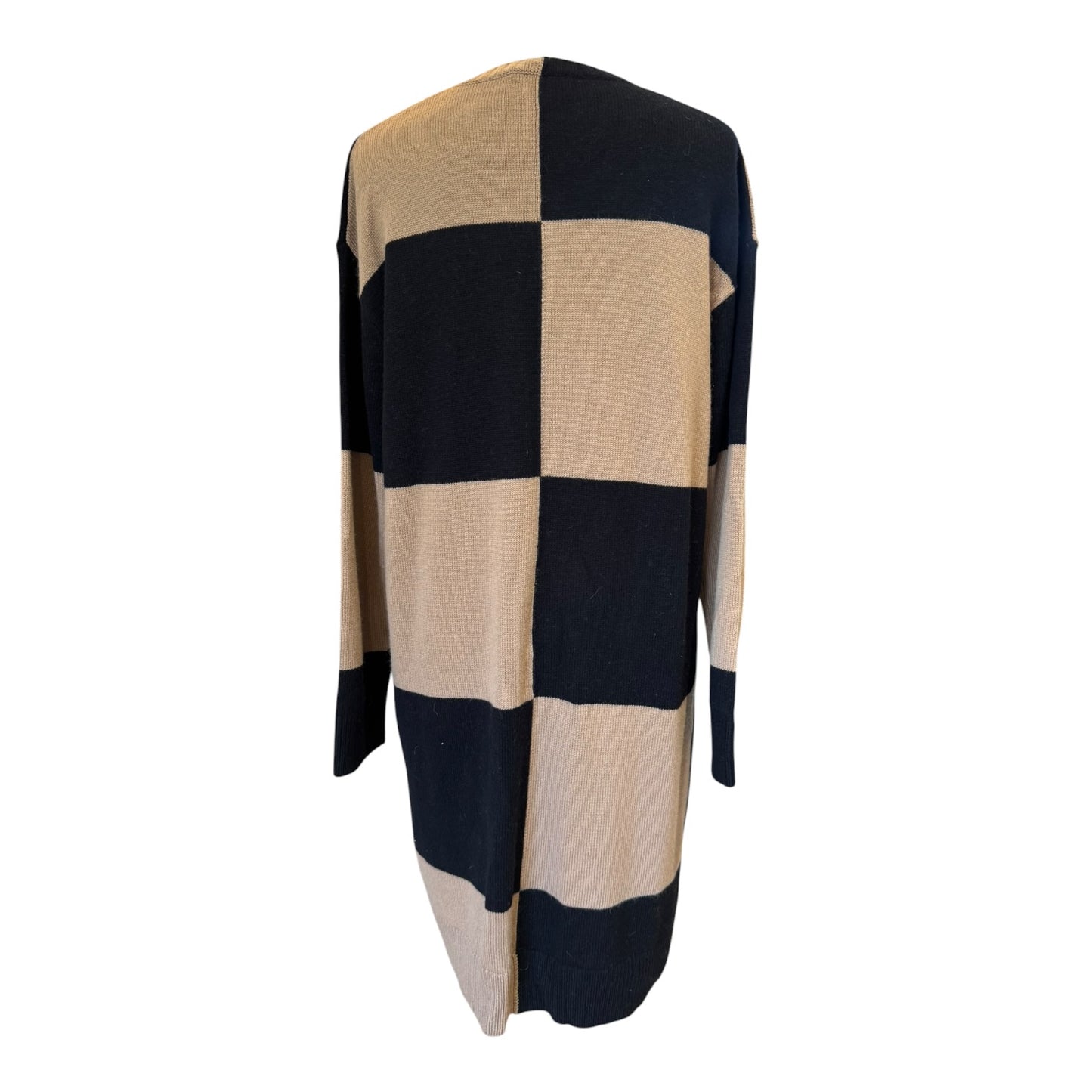 'S Max Mara Tan and Black Knit Dress - 12/14