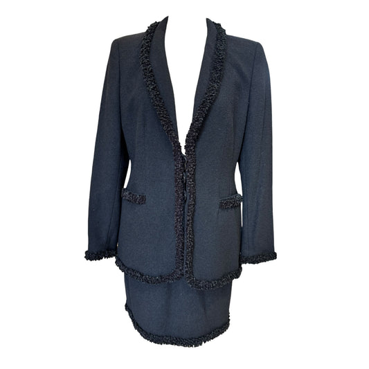 Escada Black Wool Skirt Suit - 8/10
