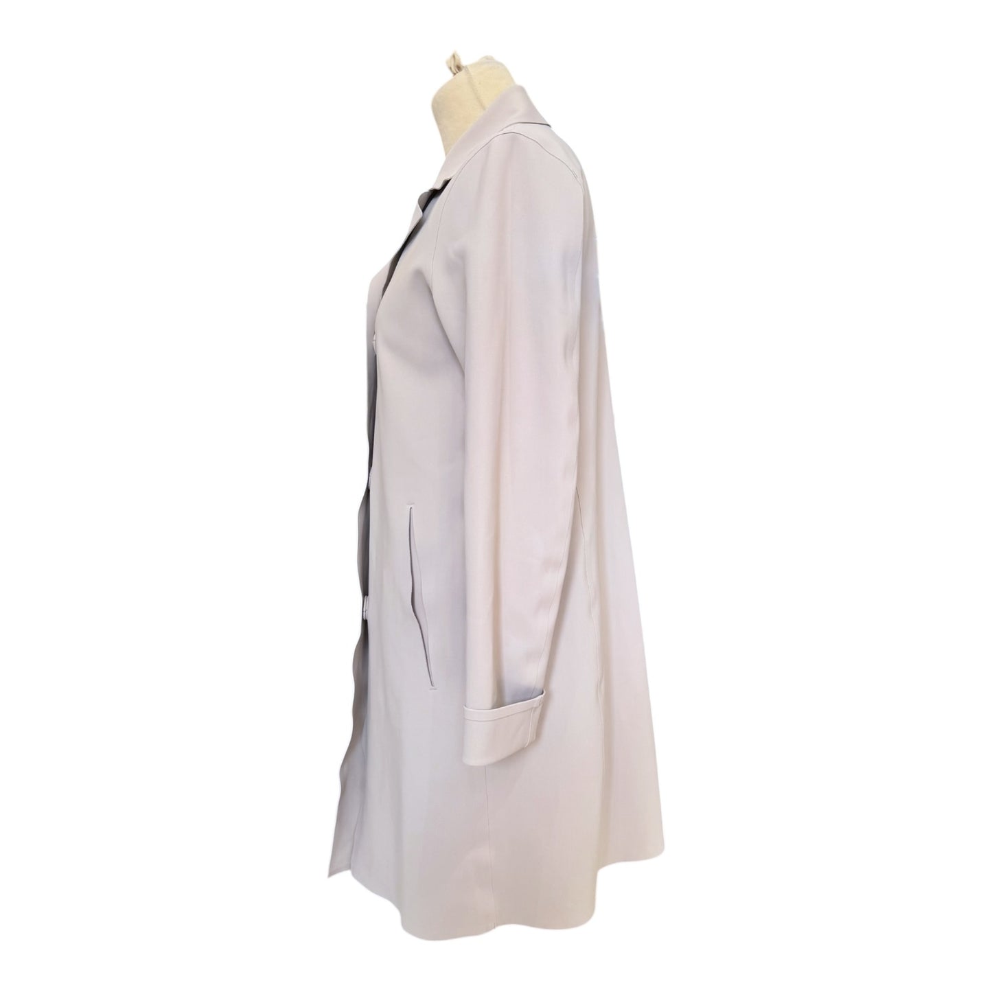 Herno Taupe Single Breasted Coat - 10