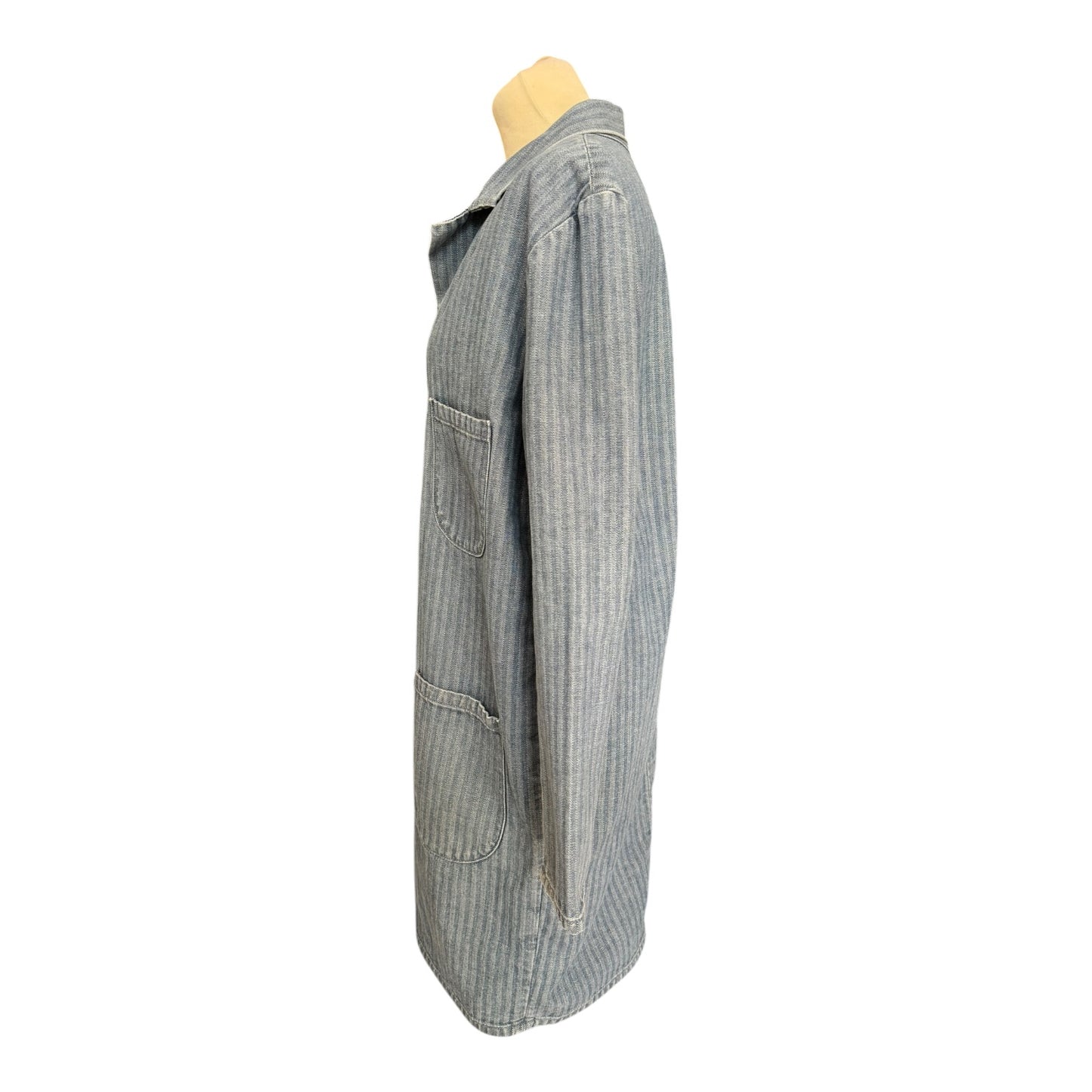 6397 Indigo Herringbone Workwear Jacket - 10