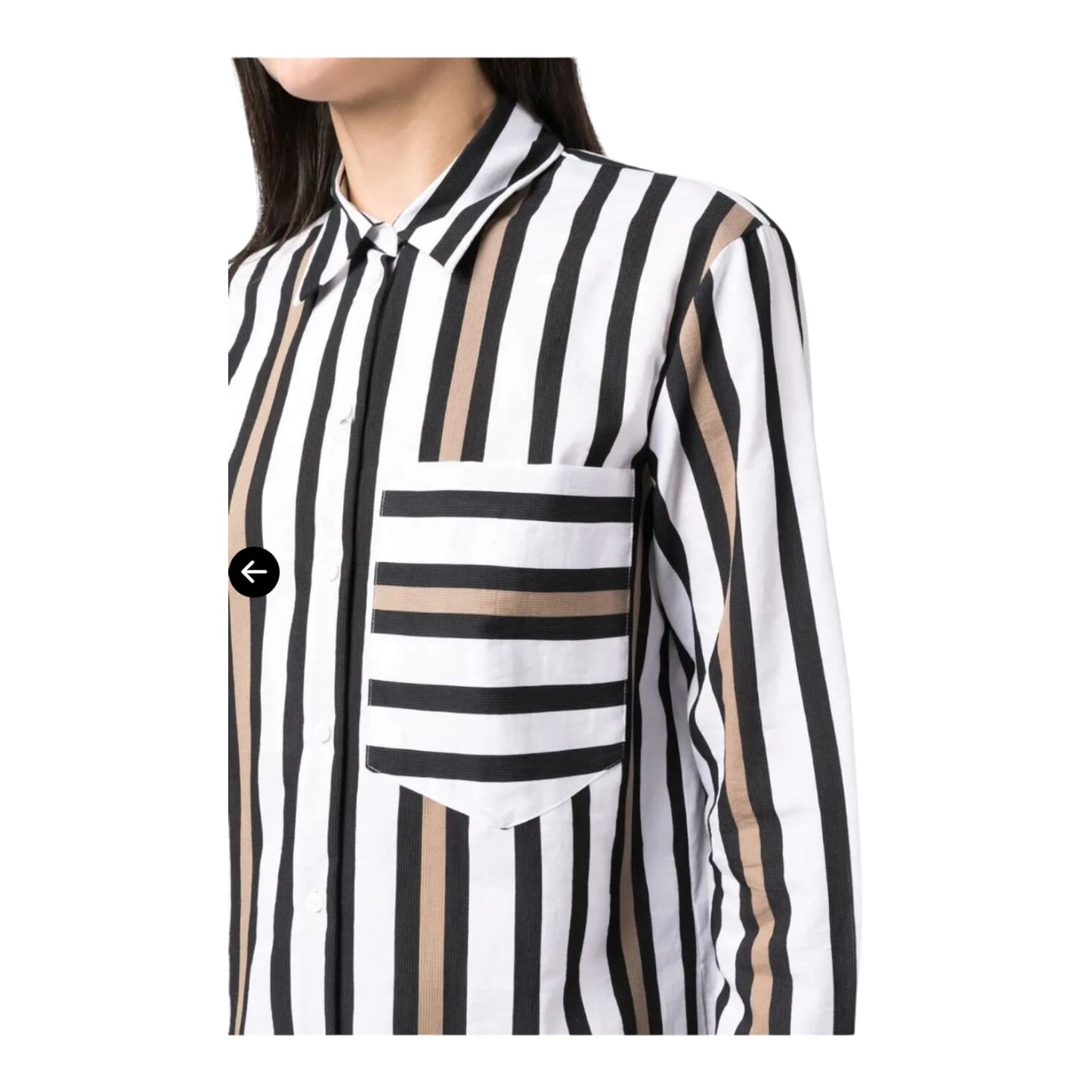 Luisa Cerano Stripe Shirt - 12/14 - NEW