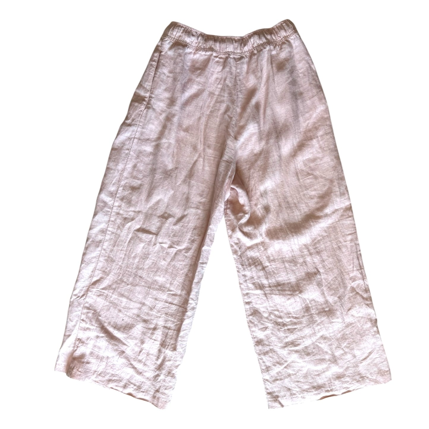 Sosue Blush Pink Linen Josy Pant Trousers - 10